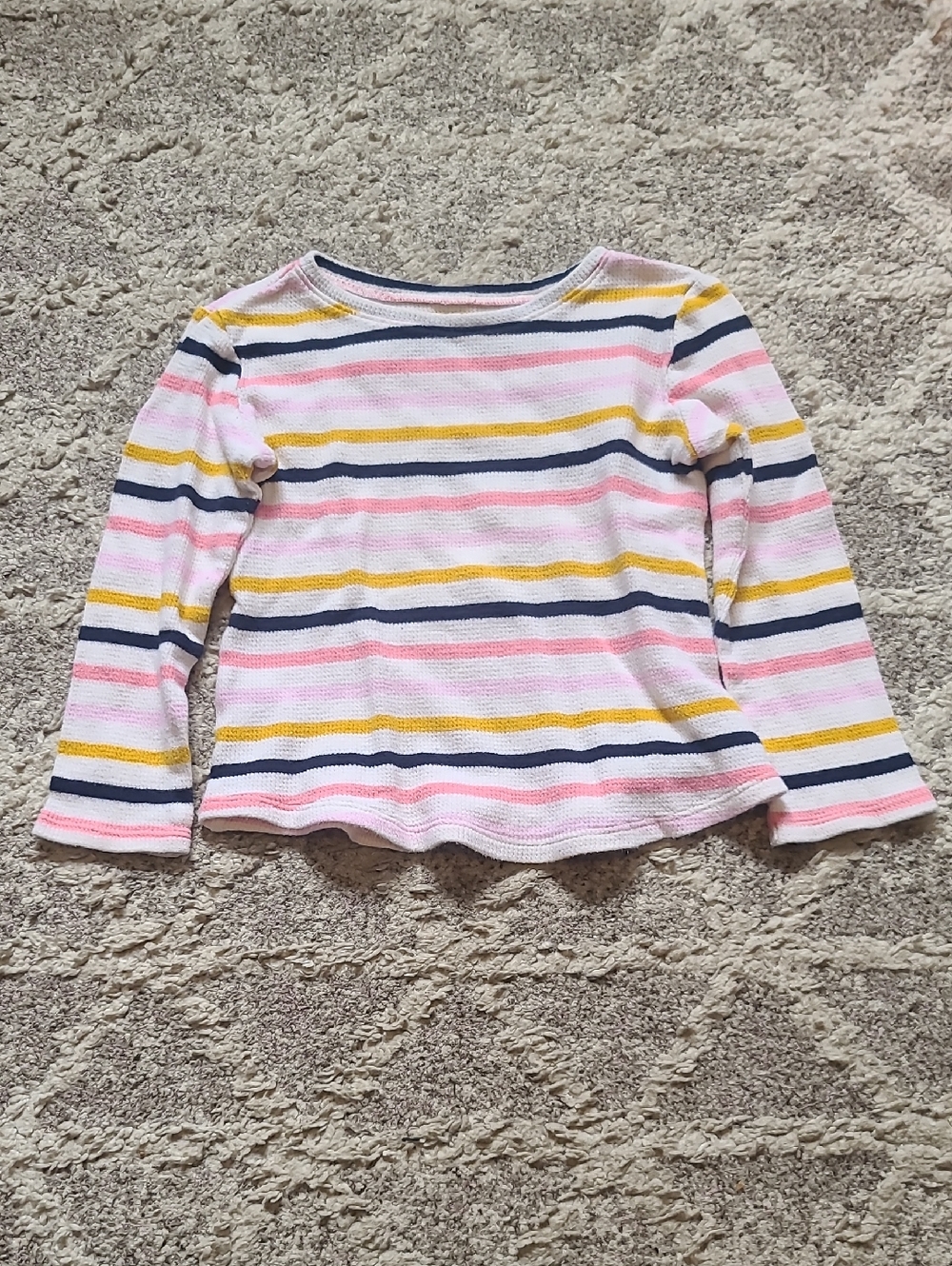 10 for $25 - Old Navy Girls 4T Pink, White, Yellow & Blue Stripes Long Sleeeve